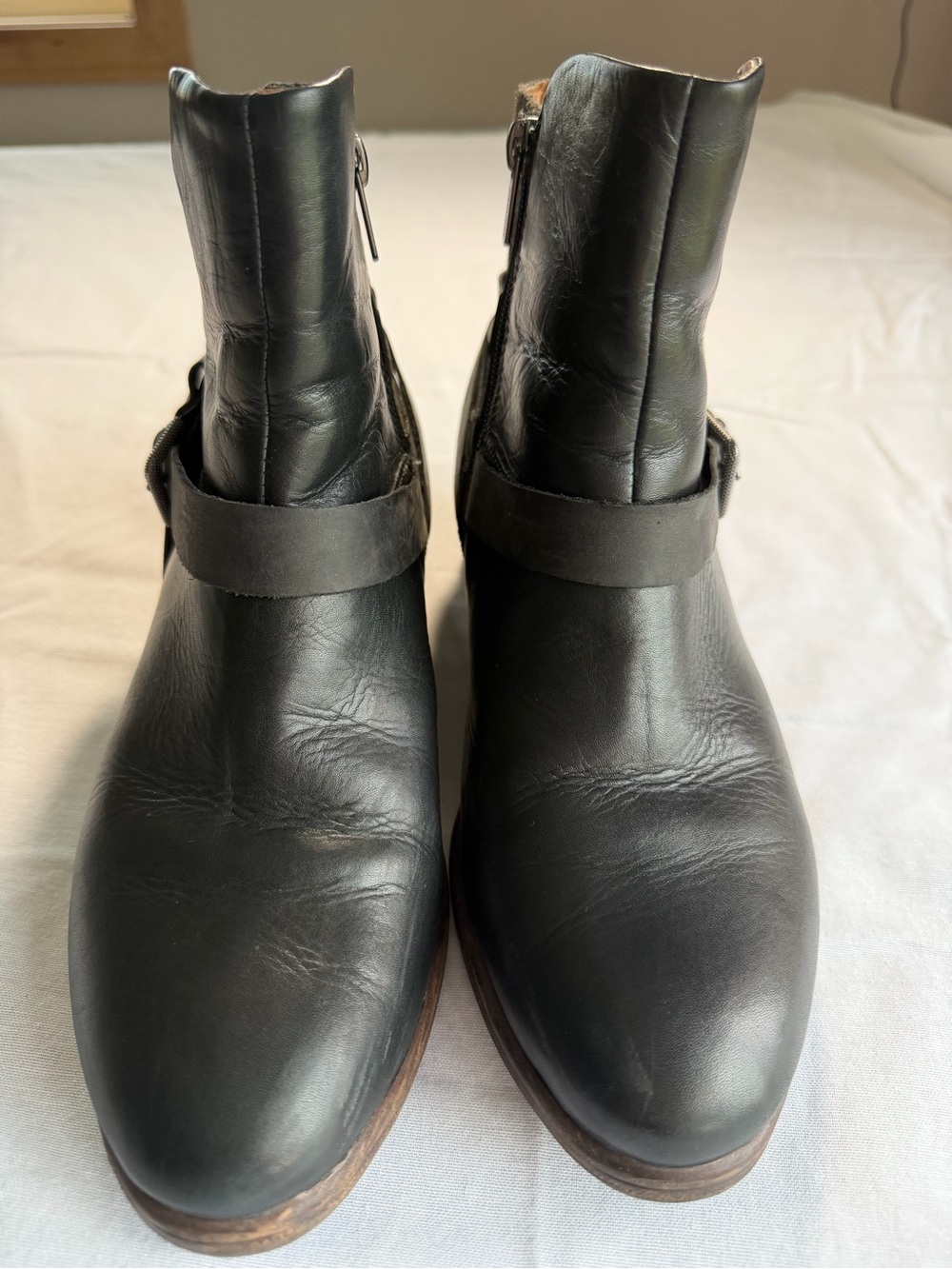 PIKOLINOS Black Leather & Suede Harness Ankle Boots Women’s Size 41 - Picture 6 of 16